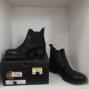 Made In Italy- Oxs- Black Leather Chelsea Boots